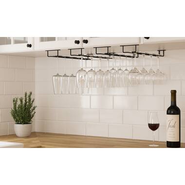 Wine enthusiast metal hanging wine glass rack discount 5702510